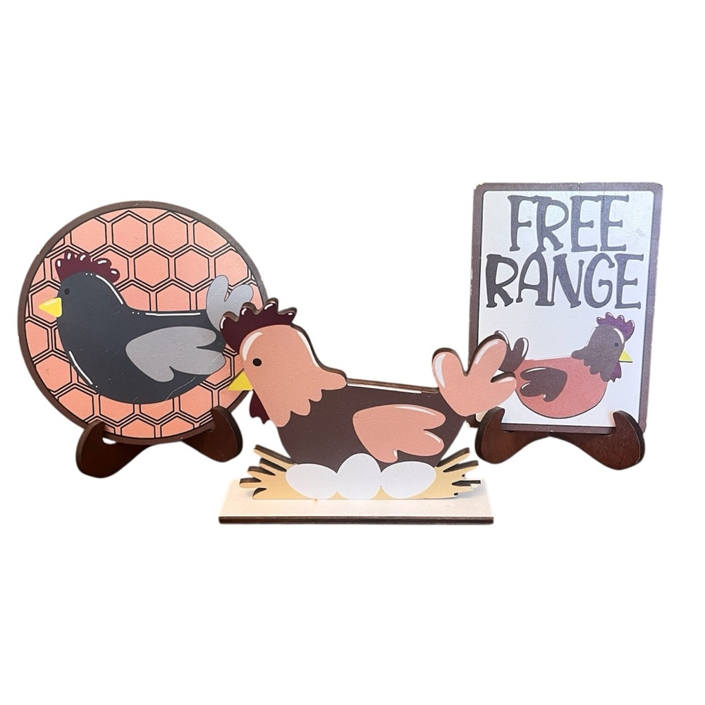 Farmhouse Chicken Decor Set